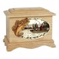 Wood Cremation Urn (Wooden Urns) - Oak Bass Fishing Boat Ambassador