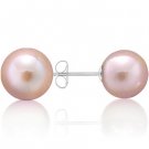 Gorgeous Pink Freshwater Pearl Stud Earrings