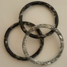 Black and Silver Bracelet Set
