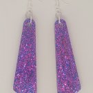 Retro Purple Womens Earrings