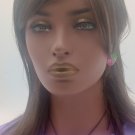 Heart Keychain Set Pink, Green and Glitter Personalized