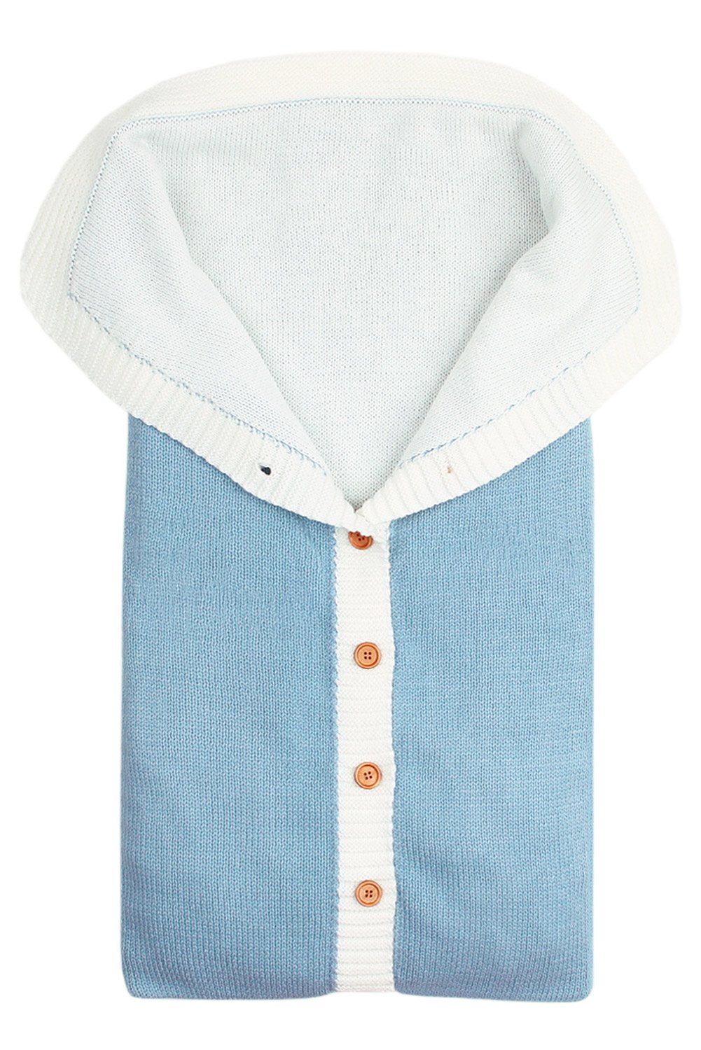 Azure Knit Baby Receiving Blanket