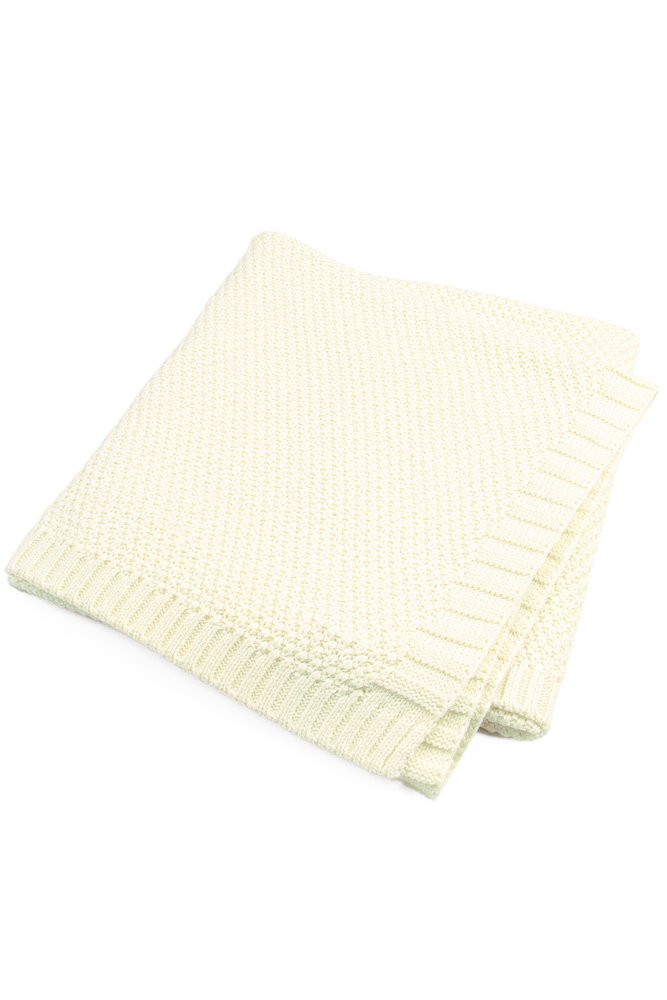 Creamy Quality Cotton Knitted Baby Blankets
