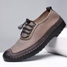 Mesh Breathable Hollow Out Hand Stitching Soft Bottom Closed Toe Casual Shoes