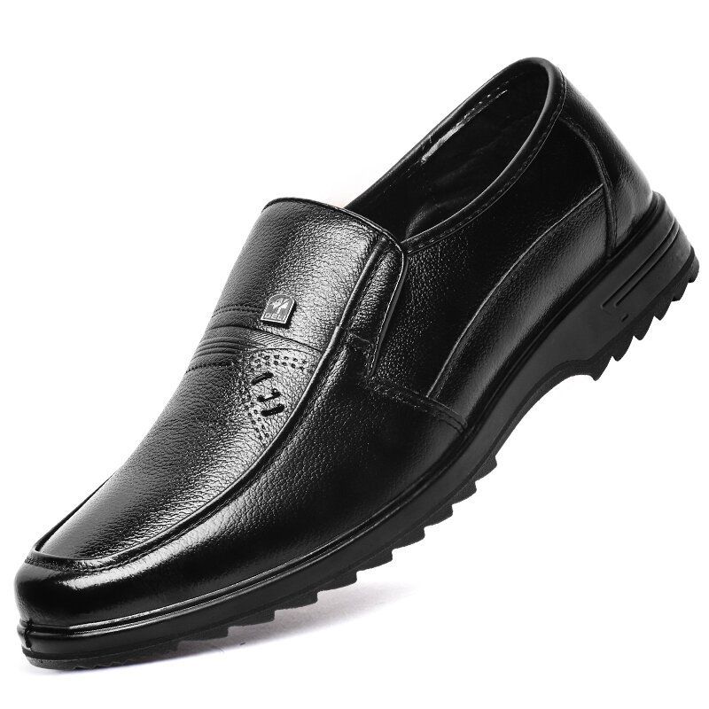 Men Slip Resistant Comfy Slip On Business Casual Shoes