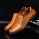 Men Leather Comfy Non Slip Casual Slip On Driving Loafers