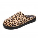 Men Leopard Cotton Warm Non Slip Wearable Sole Slip On Home Slipper