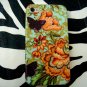 The vintage flower with black butterfly for iphone4, 4s