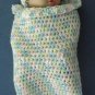 Baby Sleepsack Cocoon Cozy Swaddle Hat Set Handmade Fiesta Pastels Newborn