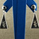 Woman's Fashion 925 Sterling Silver Dangle Earrings with screw backs