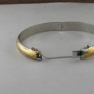 925 Sterling Silver Two tone Bracelet