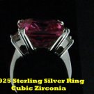 .925 Sterling Silver Cubic Zirconia Ring