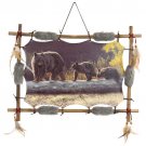 22" x 16" Framed Indian Picture - Three Bears