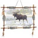 22" x 16" Framed Indian Picture - Moose