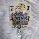 Handmade Coffee Scrubs Gloves Badge Reel Medical ID Holder Handmade Coffee Scrubs Gloves Badge Reel Medical ID Holder