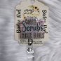 Handmade Coffee Scrubs Gloves Badge Reel Medical ID Holder