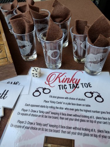 Kinky Tic Tac Toe Game Shots Fun Handcrafted
