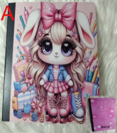 Bunny on Skates Composition Notebook