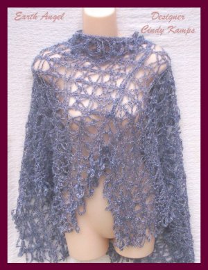 Earth Angel Asymmetrical Poncho Pattern by Designer Cindy Kamps