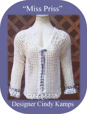 MISS PRISS Long Sleeved Crochet Top Pattern