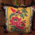 French country pillow. Vintage french fabric.