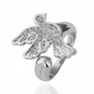 18KGP R143 Pigeon 18K Gold Plated Ring Nickel Free K Golden Plating Platinum,Ring US-size 8