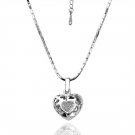 18KGP N002 N020 Multi-Heart,18K gold plated Necklace Pendant Nickel Free Crystal SWA elements