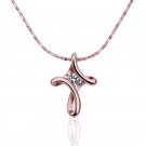 18KGP N207 N478 18K Gold Plated Necklace Nickel Free K Golden Plating Pendant Rhinestone