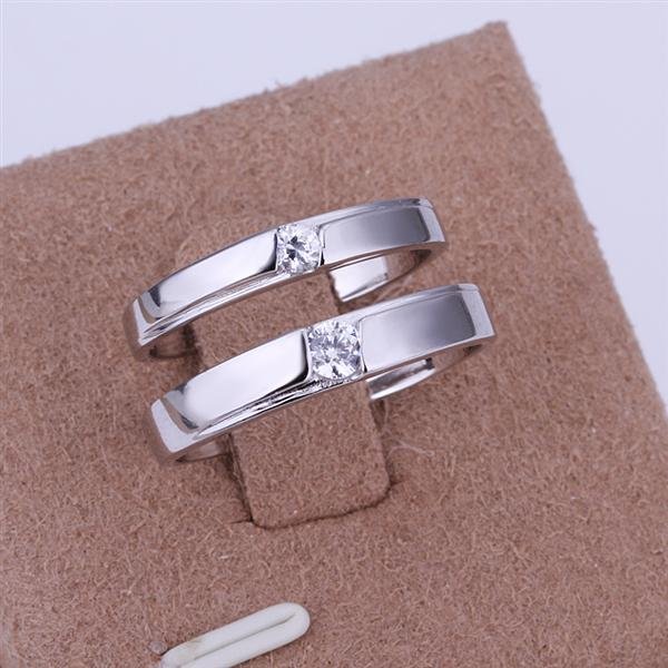 ER034 Platinum Plated Set,gemstone silver Rings,Rings Size Female7-16,Male13-24