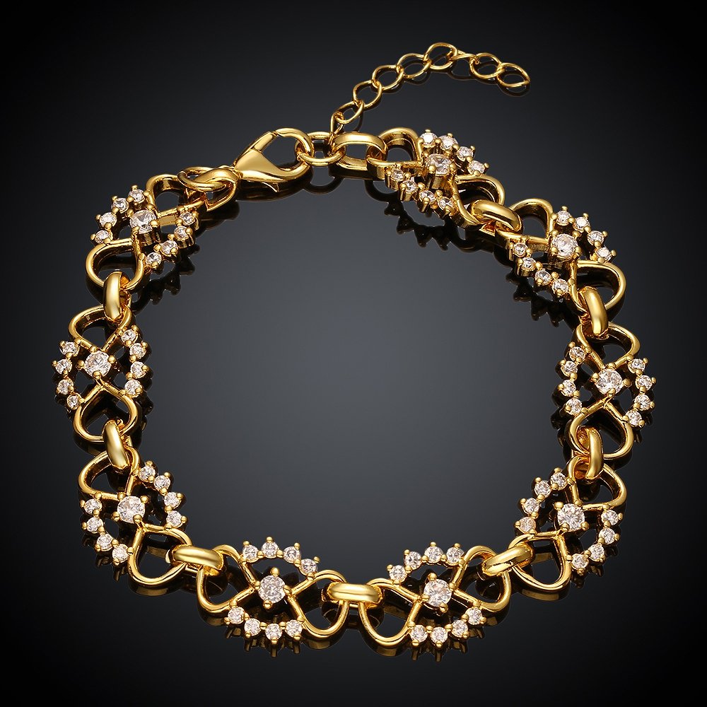 KZCB001 Freeshipping 18K gold plated bracelet, Fashion jewelry