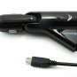TGOM Premium Dual Port Swivel Car Charger with Built-in Micro-usb Cable for Android Smartphones