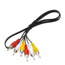 Tgomtech 3 RCA Stereo Video Dubbing Composite Cable (3 X Rg59u) Red 6 FT