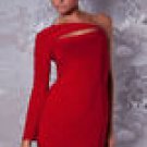 Oblique Shoulder One-piece Dress