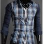Check Pattern Long Sleeve Shirt