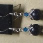 SWAROVSKI CRYSTALS & BLUE GOLDSTONE Gemstones Earrings