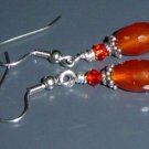 FACETED CARNELIAN Gemstones Earrings