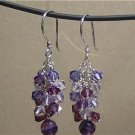 SWAROVSKI CRYSTALS & FLUORITE Gemstones Earrings