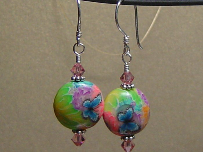 BUTTERFLY Polymer Clay Earrings - KM