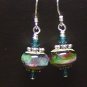 TWILIGHT WAVES Lampwork Glass Beads Earrings - KM
