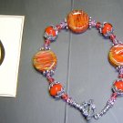 HOT DESERT Lampwork Lozenges Glass Beads Bracelet - KM