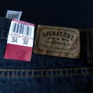 Mens Levi Signature  Relaxed Straight Leg Jeans 34x32 NWT