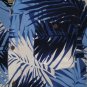 Cabana Joe Mens  Button Front Shirt Size LARGE Blue Rayon