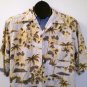 Mens Silk Icon Button Front Camp Shirt Size Medium