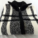 Plus Size Womens Sweater Dress Barn Black White Size 3X Vintage