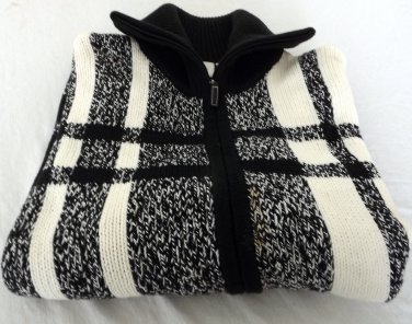 Plus Size Womens Sweater Dress Barn Black White Size 3X Vintage