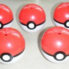 Pokemon DP Takara Capsule Ball POKEBALLS 5 pieces Red