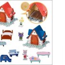 Japan ANIMAL CROSSING 2 Houses & 5 Figure Playset
