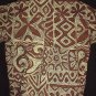 RARE SURFER Vintage 50's HAWAIIAN Shirt CLASSIC ALOHA TIKI Tribal Floral Print COTTON VLV Size L!