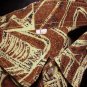 RARE SURFER Vintage 50's HAWAIIAN Shirt CLASSIC ALOHA TIKI Tribal Floral Print COTTON VLV Size L!