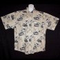 HAWAIIAN SHIRT Classic VINTAGE LONGBOARD 1939 PACKARD & FORD Aloha BEACH Print Size XL NEW!